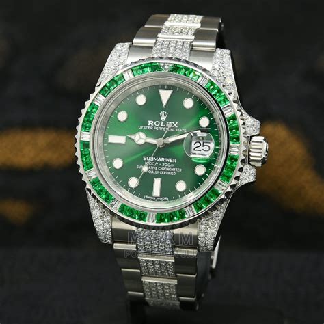 rolex submariner bust down|factory iced out Rolex.